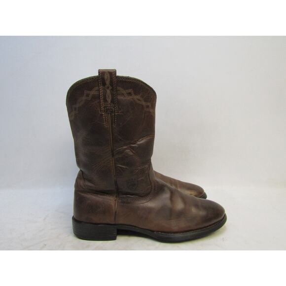 Ariat Womens Size 9.5 B Brown Leather Cowboy Western Boots - Picture 3 of 11